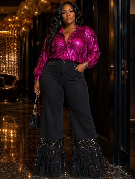 American Bazi Pants - American Bazi Black Denim Pants